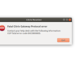 Citrix Secure Gateway 오류 로그 드라이버 수정을 가르쳐 주십시오.