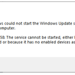 Solução Necessária Para O Erro 1058 Do Firewall Do Windows Não é Possível Iniciar O Problema