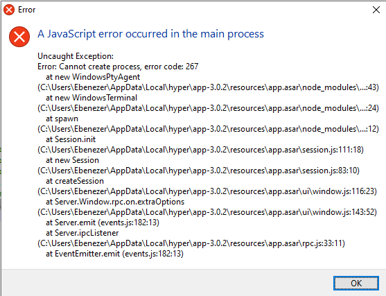Ошибка script error. Ошибка JAVASCRIPT Error occurred in the main process. Zero Error js.