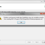 postgresql-install-troubleshooting
