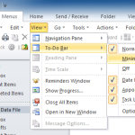 view-to-do-bar-in-outlook-2003