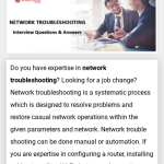 Solving Basic Maintenance Issues When Troubleshooting Network Issues