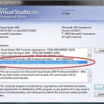 Visual Studio 2005 SP1 계획 번호를 직접 결정하는 방법