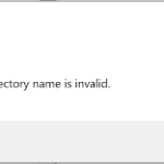 app-v-error-the-directory-name-is-invalid