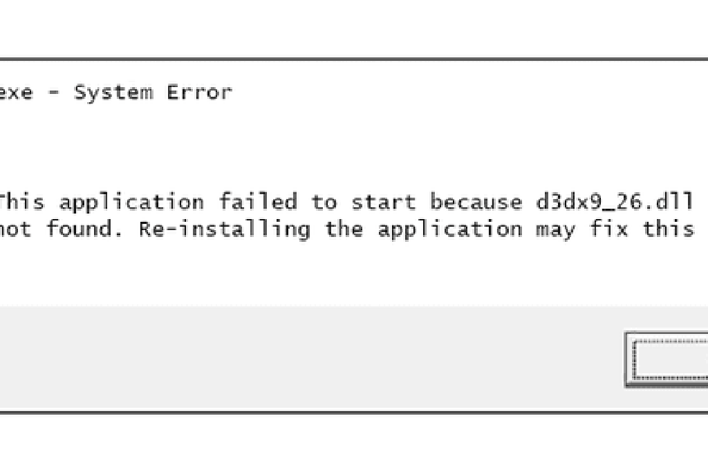 because-d3dx9-26-dll-was-not-found-re-installing-the