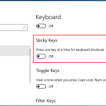Troubleshooting And Troubleshooting Disable Sticky Keys Control Panel