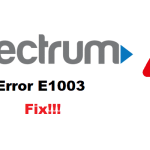 e1003-comcast-error