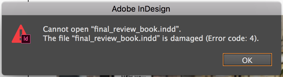 indesign-error-codes