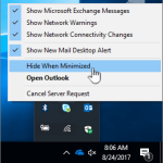 Лучшее решение для удаления Outlook с панели задач в свернутом виде