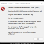 vmware-player-unrecoverable-error-vcpu-2