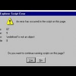 Ajudar A Corrigir A Caixa De Diálogo De Erro Para Ajudá-lo A Desativar O Erro De Script Do Internet Explorer